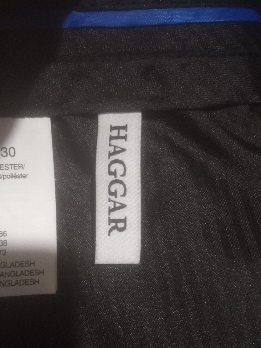Haggar Men's All Day Comfort Slim-Straight Dress Pants 38x30 Black NWT MSRP $70 - Picture 8 of 10
